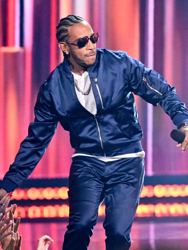 Ludacris iHeartRadio Music Awards Blue Bomber Jacket