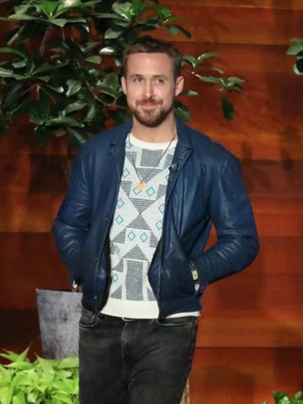 Ryan Gosling Halloween Decorations Leather Jacket